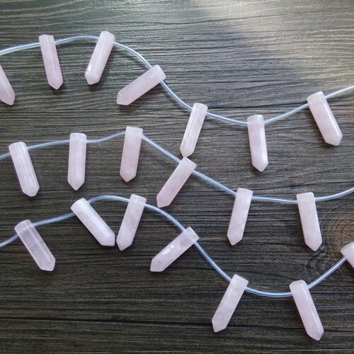 Rose Quartz Faceted Cut BIG Teardrop Beads, Packaging Type: Packaging At ₹ 5/carat In New Delhi - Foto 10