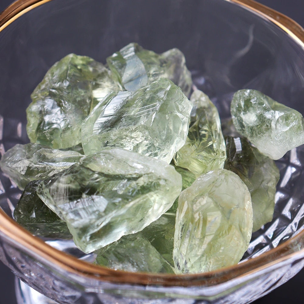 High Quality Raw Green Quartz Natural Rough Green Quartz Stone Etsy