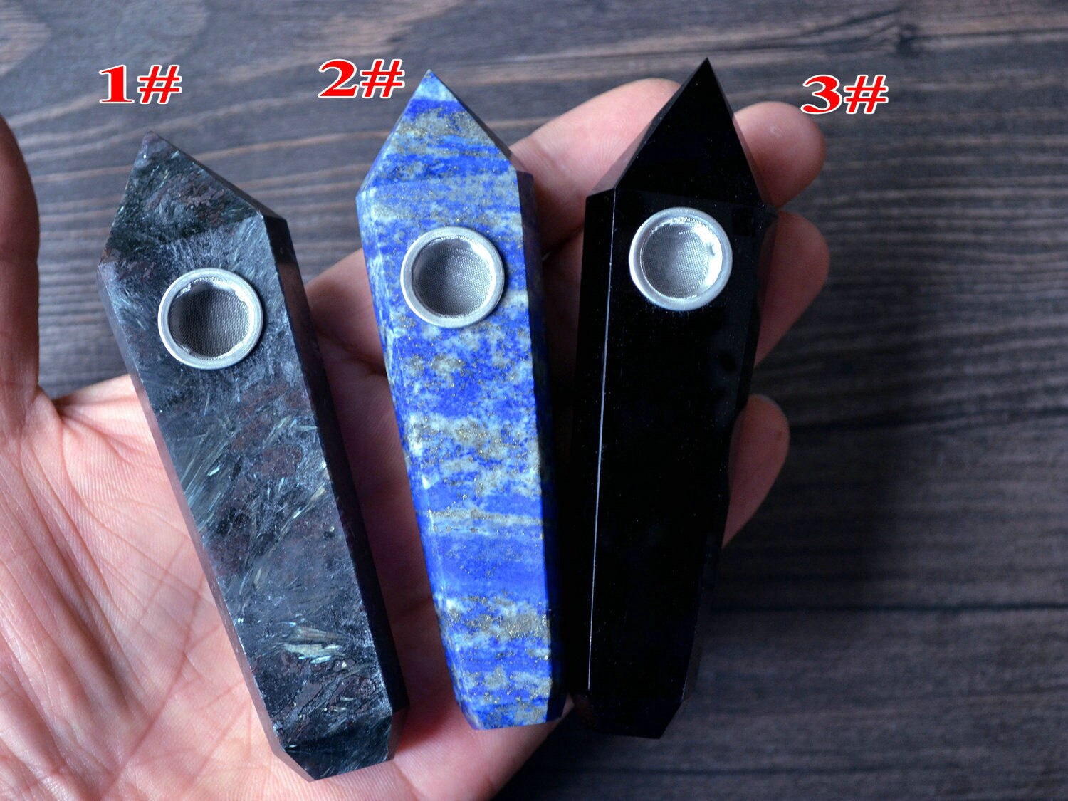 Crystal Pipe Natural Quartz Pipe Gemstone Pipe Stone Pipe Etsy