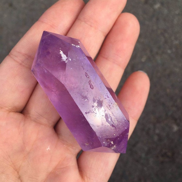 Amethyst Double Terminated Point Natural Crystal Point