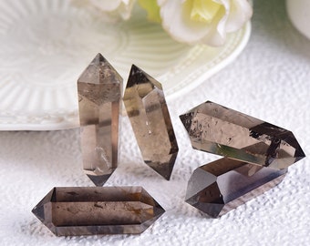 Smoky Quartz Double Terminated Point Crystal Double Point