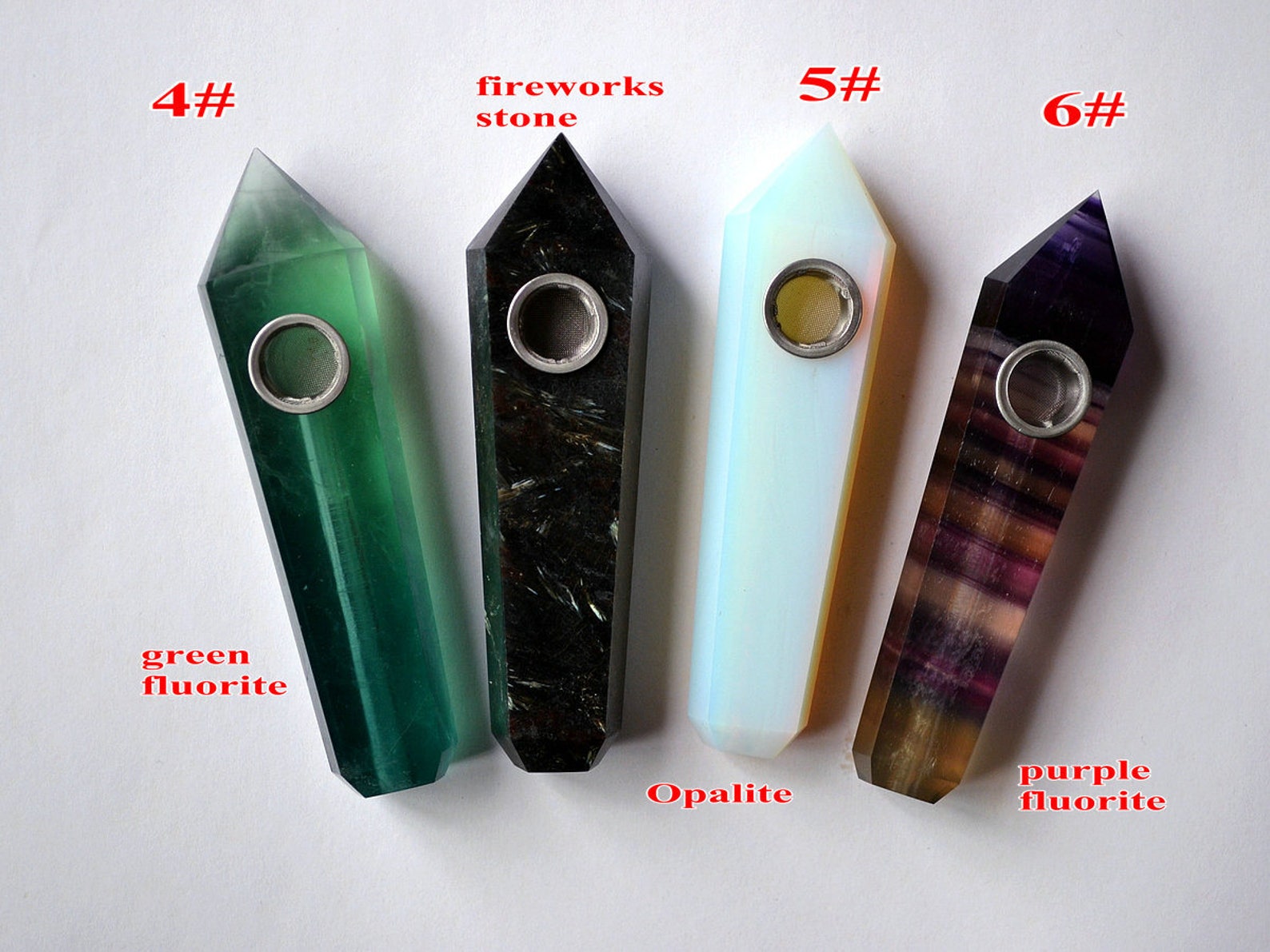 Crystal Pipe Natural Quartz Pipe Gemstone Pipe Stone Pipe Etsy