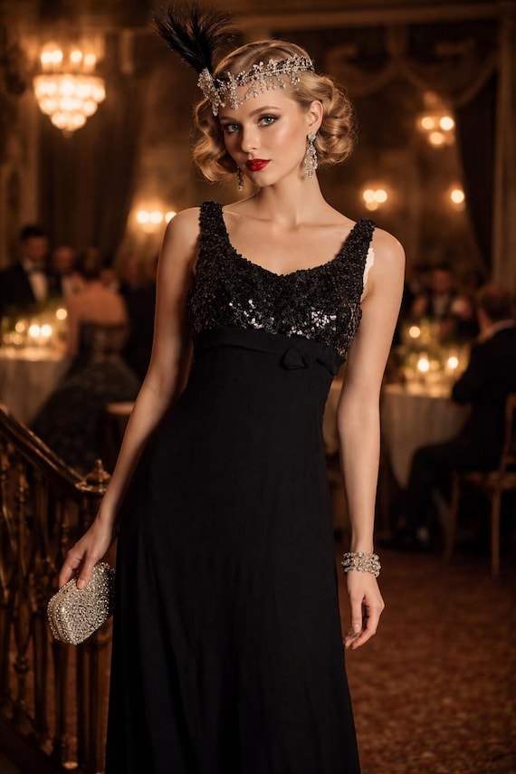 empire waist sequin dress Exquisite Empire Waist Sequin Shiny A-Line Floor Length Sweetheart Nec main image 1