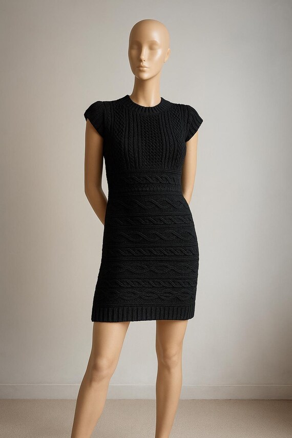 Vintage ETRO Wool Knit Dress Black Cable Knit, Bodycon Fit, Italian Designer, Early 2000s, Size IT 40 / DE 36-38 - Etsy New Zealand Vintage ETRO Wool Knit Dress Black Cable Knit, Bodycon Fit, Italian Designer, Early 2000s, Size IT 40 / DE 36-38 - Etsy New Zealand
