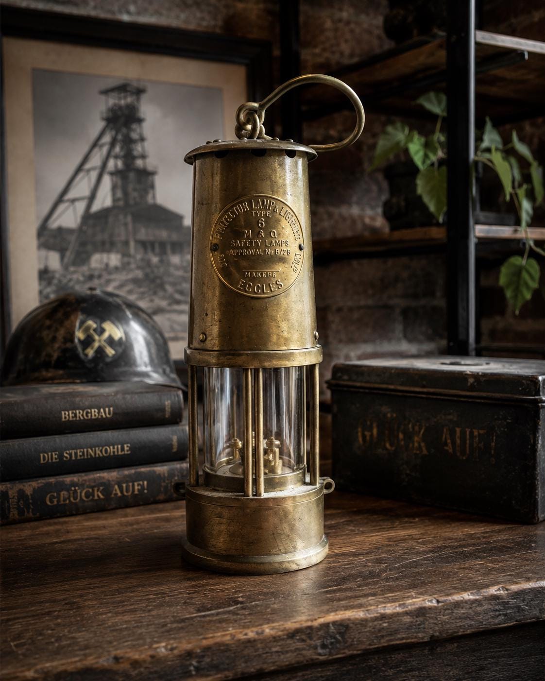 Antique mining lamp - Etsy 日本