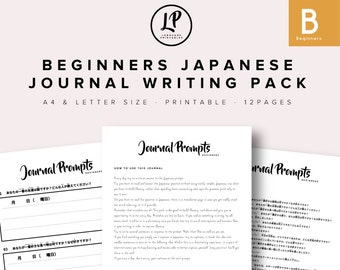 Beginners Japanese Journal Writing Pack