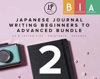 Japanese Journal Writing Beginners to Advanced Bundle 2