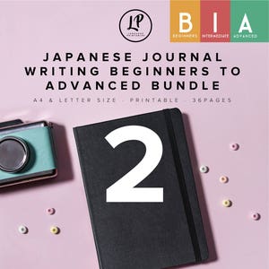 Japanese Journal Writing Beginners to Advanced Bundle 2 image 1