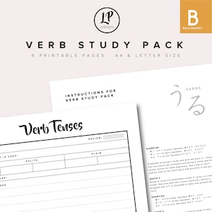 Verb Study Pack