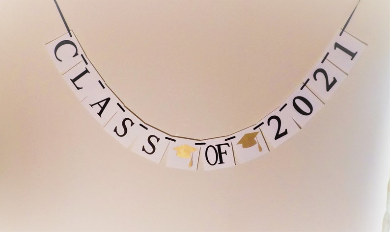 Class of 2021 Banner 2021 Graduation Banner Commencement 2021 GraduationDecoration 2021 Banner Black and White 2021 Sign