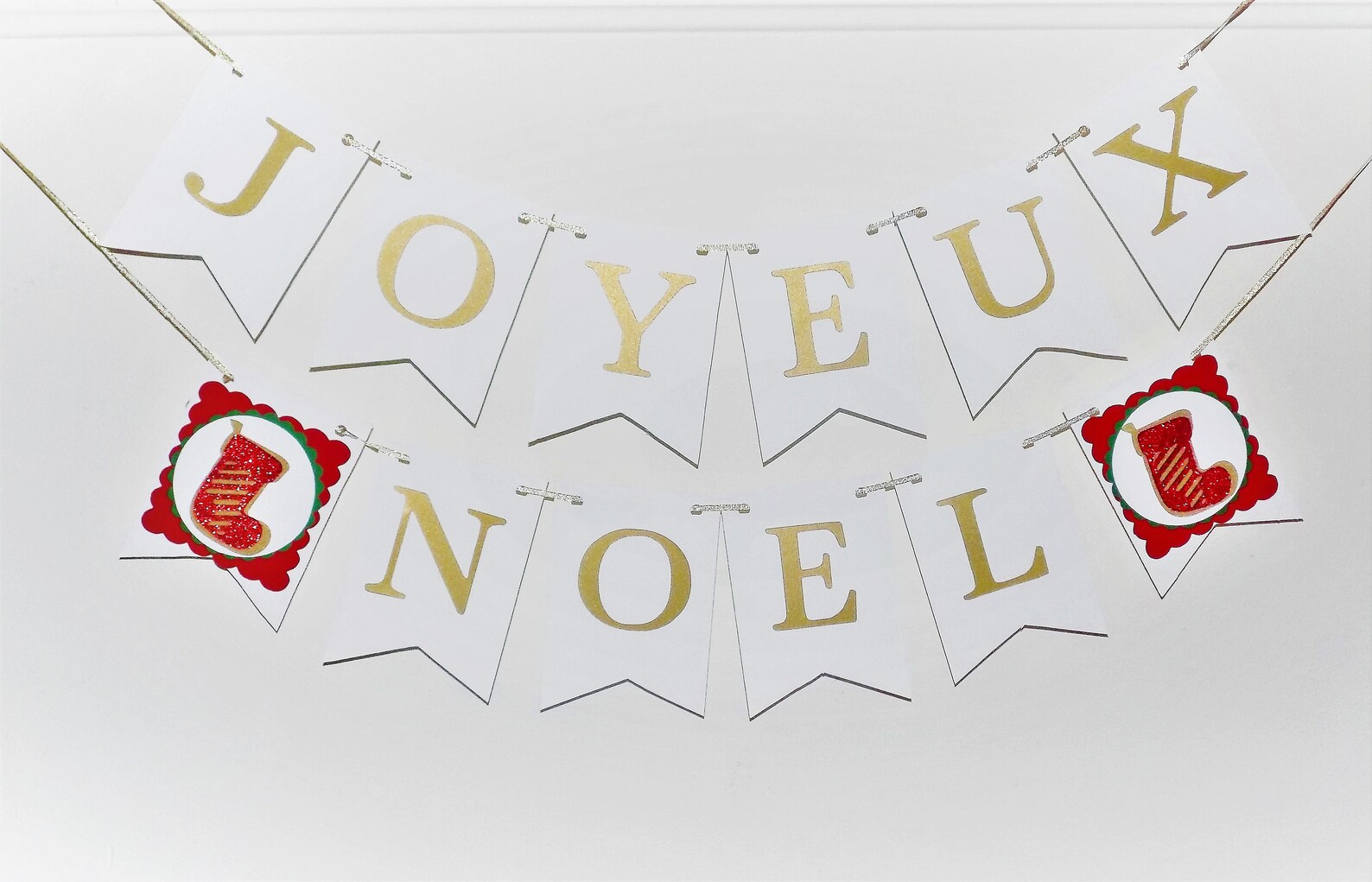 Joyeux Noel Banner Merry Christmas Banner Happy Holidays | Etsy