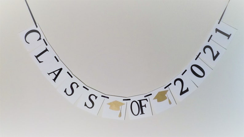 Class of 2021 Banner 2021 Graduation Banner Commencement 2021 GraduationDecoration 2021 Banner Black and White 2021 Sign
