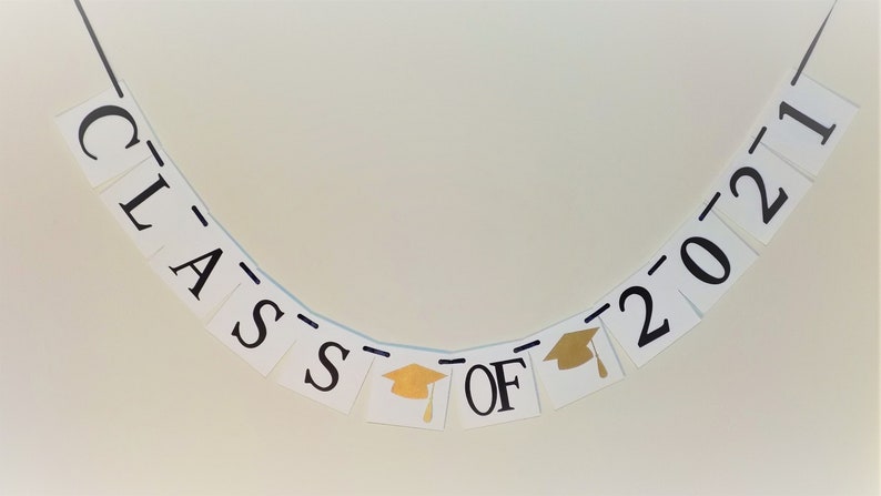 Class of 2021 Banner 2021 Graduation Banner Commencement 2021 GraduationDecoration 2021 Banner Black and White 2021 Sign
