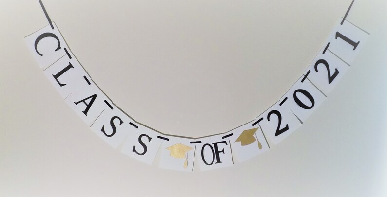 Class of 2021 Banner 2021 Graduation Banner Commencement 2021 GraduationDecoration 2021 Banner Black and White 2021 Sign