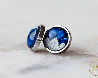 Stud earrings, geometric earrings, bff jewelry, birthday gift, gift for her, bff gift, dainty earrings, gift for friend