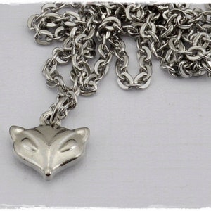 Halskette kleiner Fuchs Edelstahlkette mit süßem Fuchs Anhänger, Zauberhafte Geschenke Bild 4