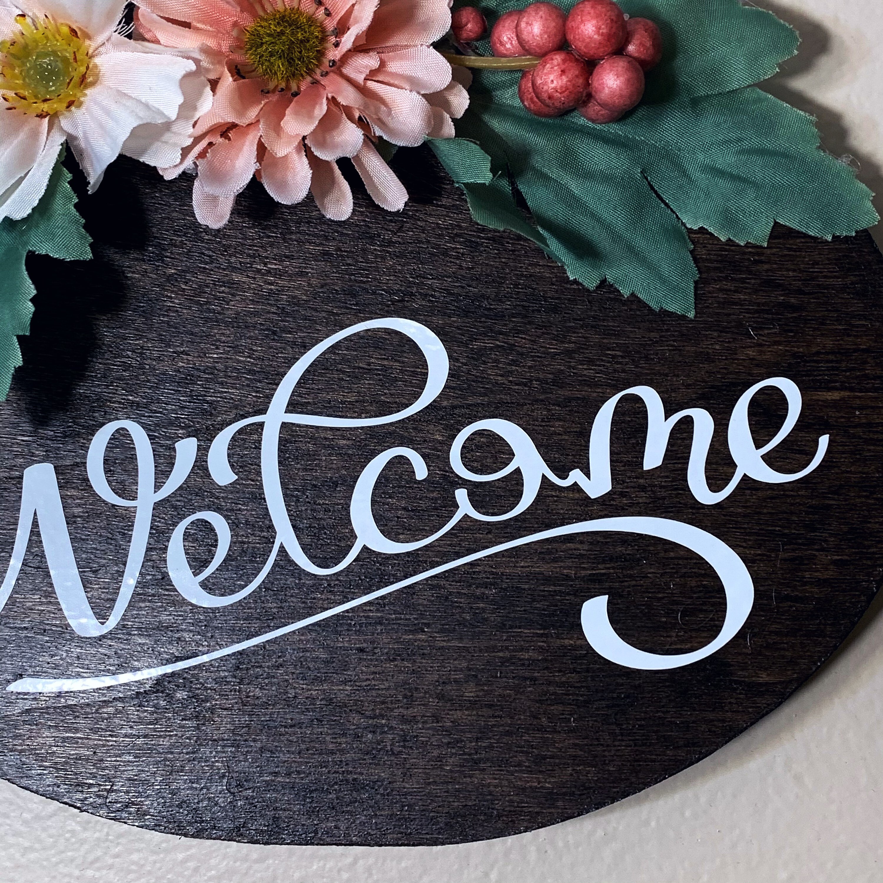 Wood Plaque Sign Home Decor Wall Decoration Pink Etsy