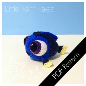 Amigurumi Baby Blue Tang (Baby Dory Inspired) - PDF Written Pattern (Digital Item)