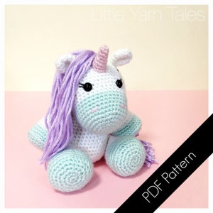 Amigurumi Unicorn PDF Written Pattern digital item image 1