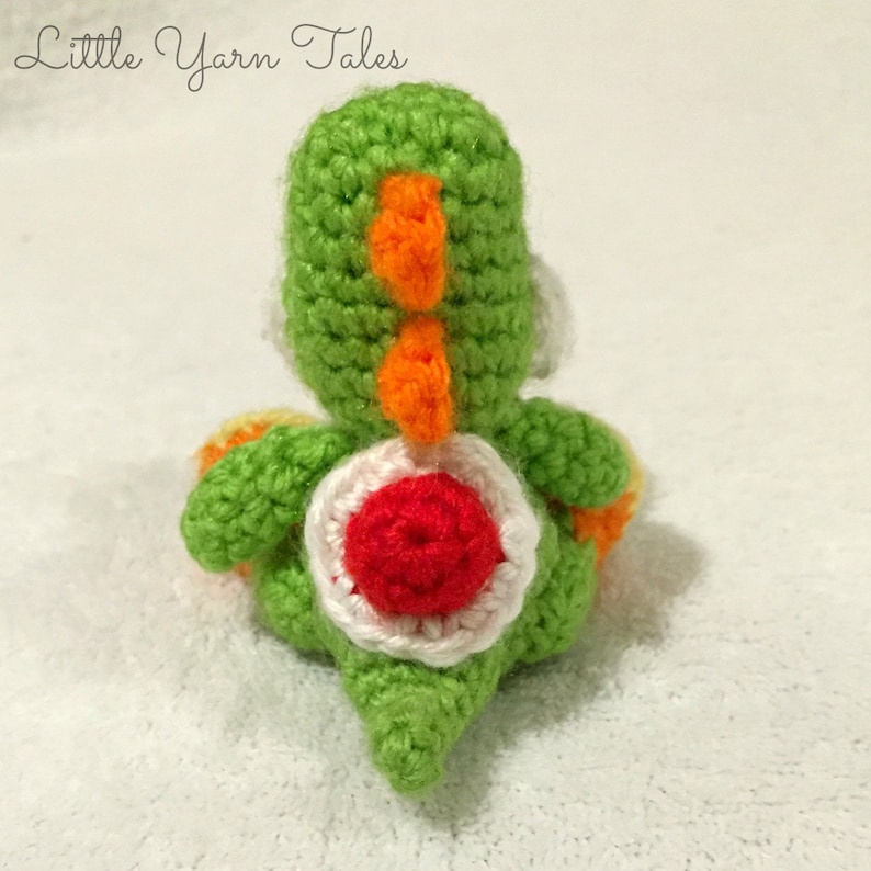 Yoshi-inspired amigurumi PDF WRITTEN PATTERN digital item image 4