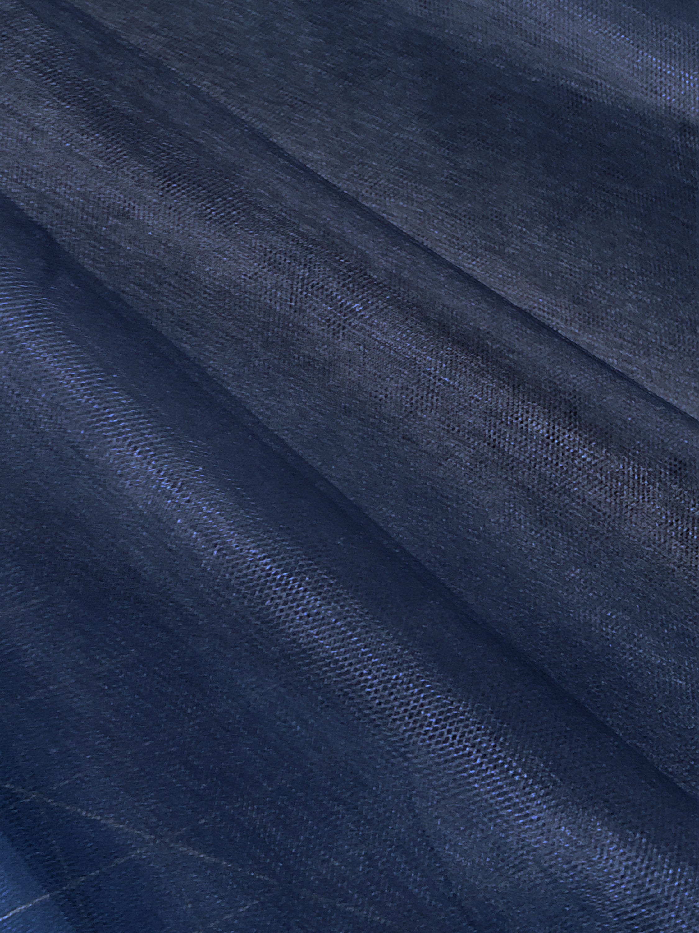 54 W Standard Royal Navy Blue Glitter Sparkle Stretch Tulle Fabric Price  per Yard 2-way Stretch 