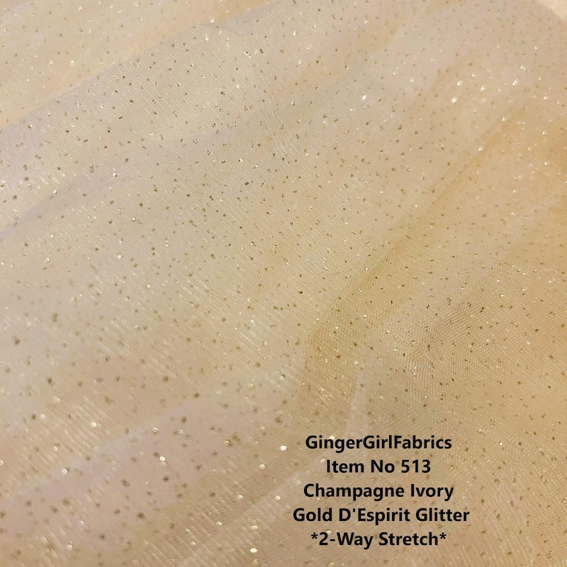 Glimmer Tulle - 54-inches Wide Gold By the Bolt
