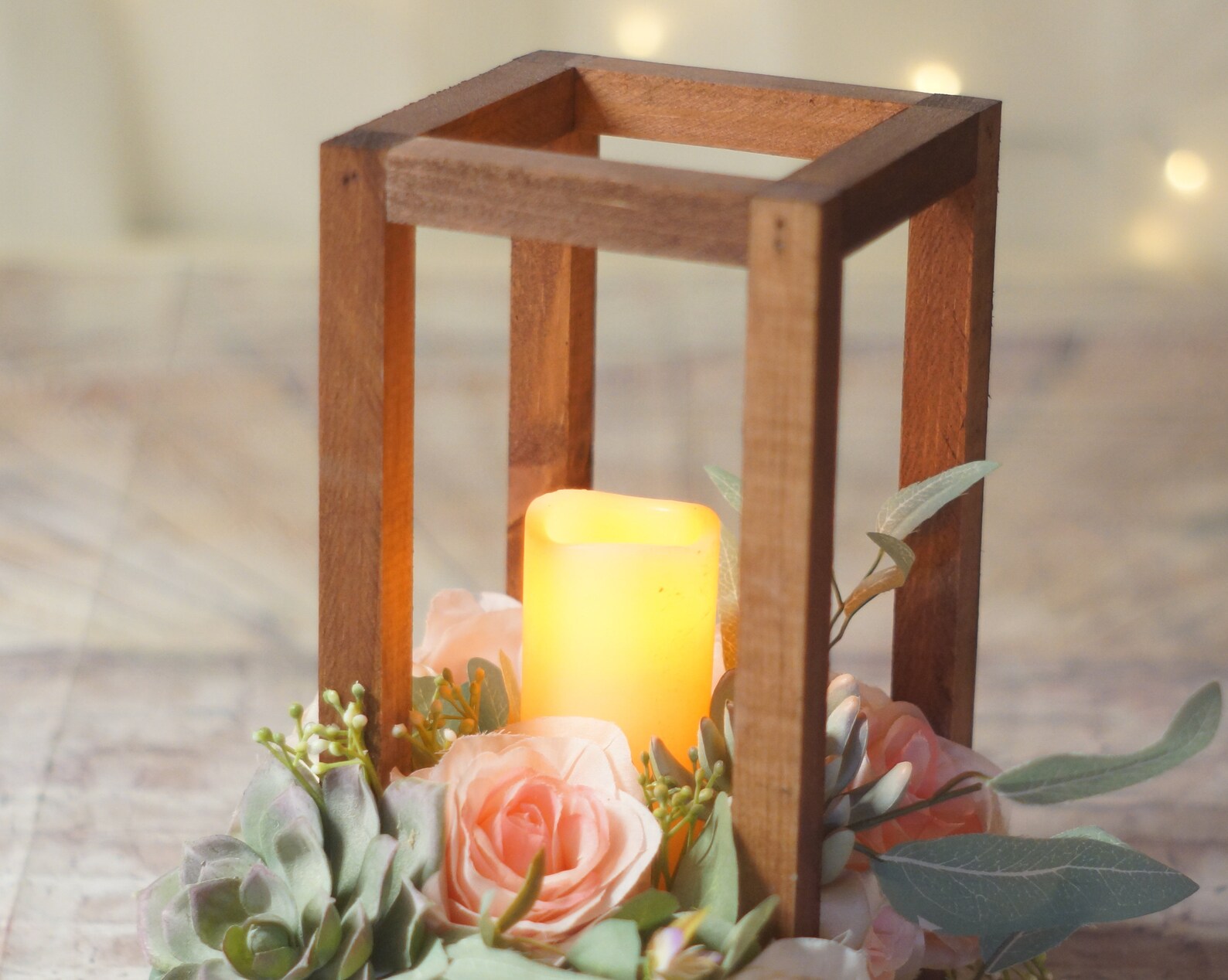 Wood Lantern Centerpieces for Wedding Lantern Centerpiece Etsy