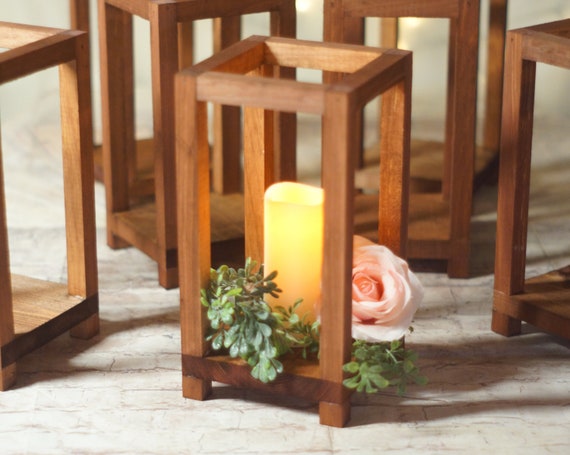 Wood Lantern, Centerpieces for Wedding, Lantern Centerpiece, Rustic Home  Decor, Wedding Center Pieces for Tables, Rustic Wedding Decor, ETOT 