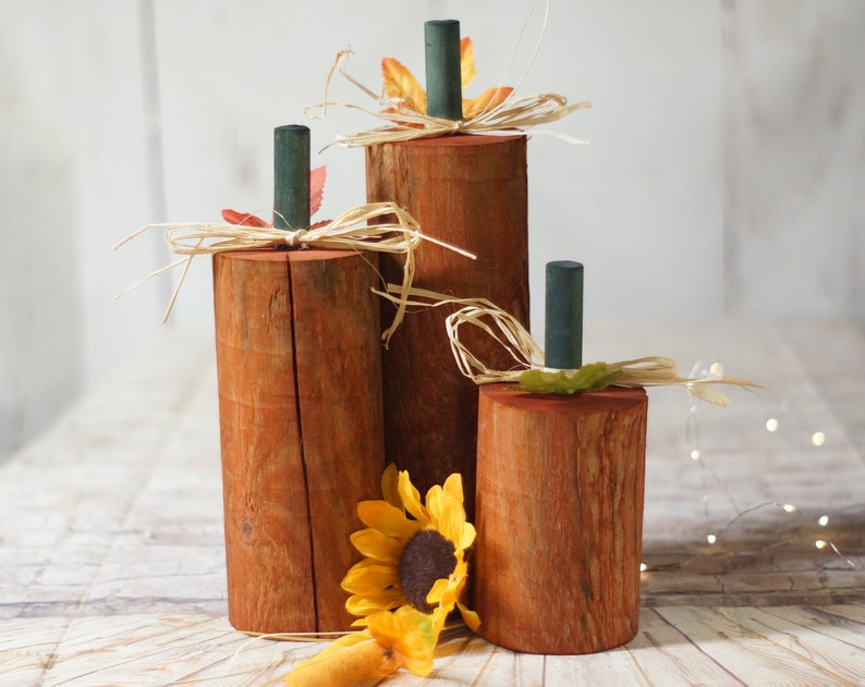 Fall Decor Porch, Wood Pumpkins, Halloween Decor, Wooden Pumpkin Decorations, Thanksgiving Table Party, Mantle Pumpkin Seasonal Decor image 1