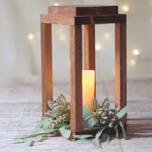 Wooden Lantern, Ready to ship, Reclaimed Wood, candle lantern, tea light holder, unique lighting, handmade