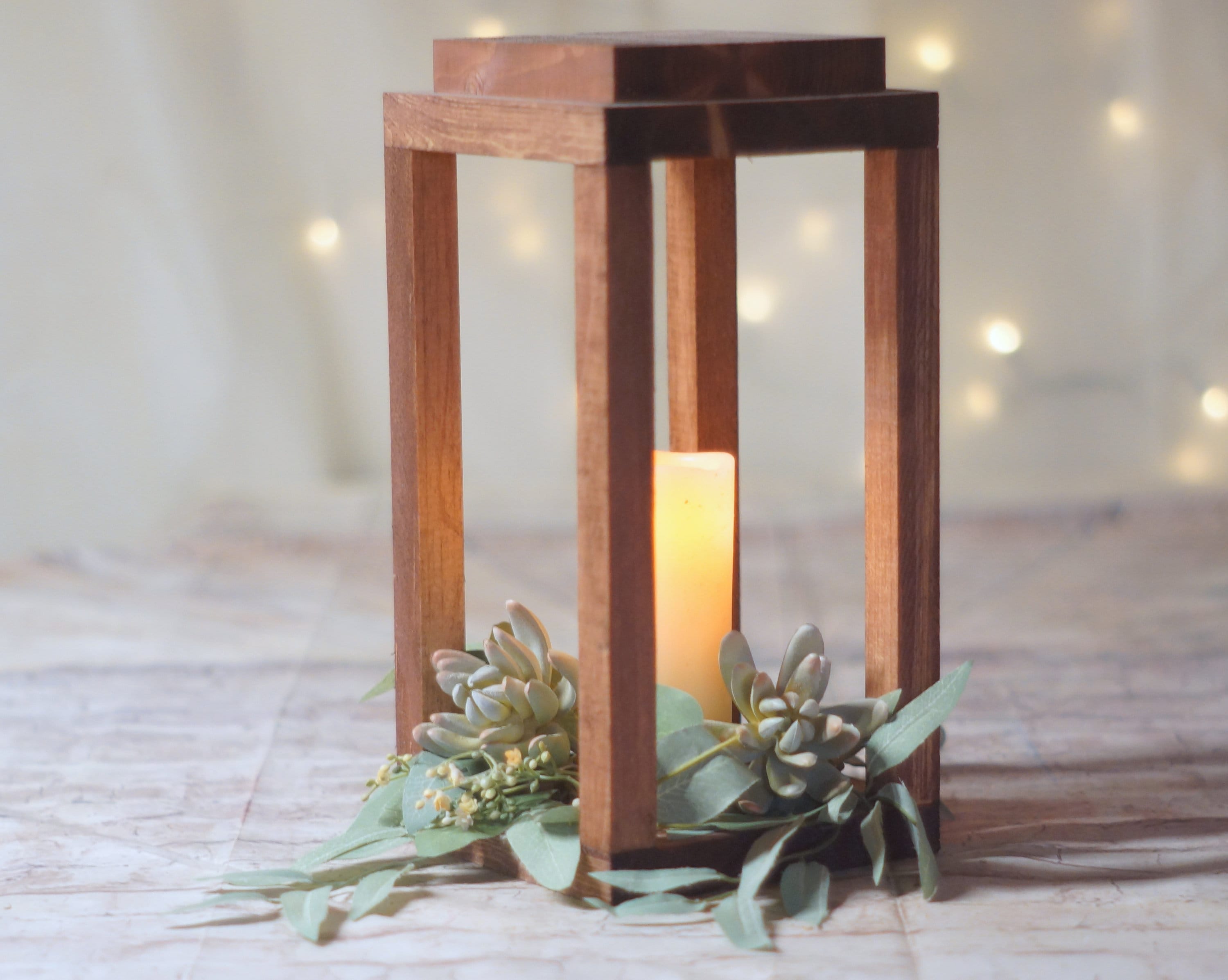 Wooden Lantern Ready to Ship Reclaimed Wood Candle Lantern Tea Light Holder Unique Lighting Handmade Etsy