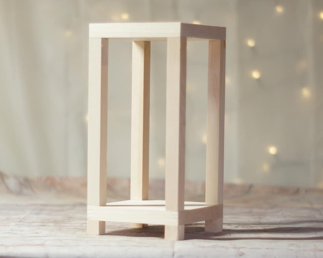 Unfinished Wood Lantern, DIY Wedding, Budget Wedding, Cheap Lantern