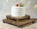 Set of Wood Cake Stands, Rustic Wedding Table Decor, Wood Cake Riser, Bridal Shower, Baby Shower, Farmhouse Stand, Wooden cupcake pie Stand 