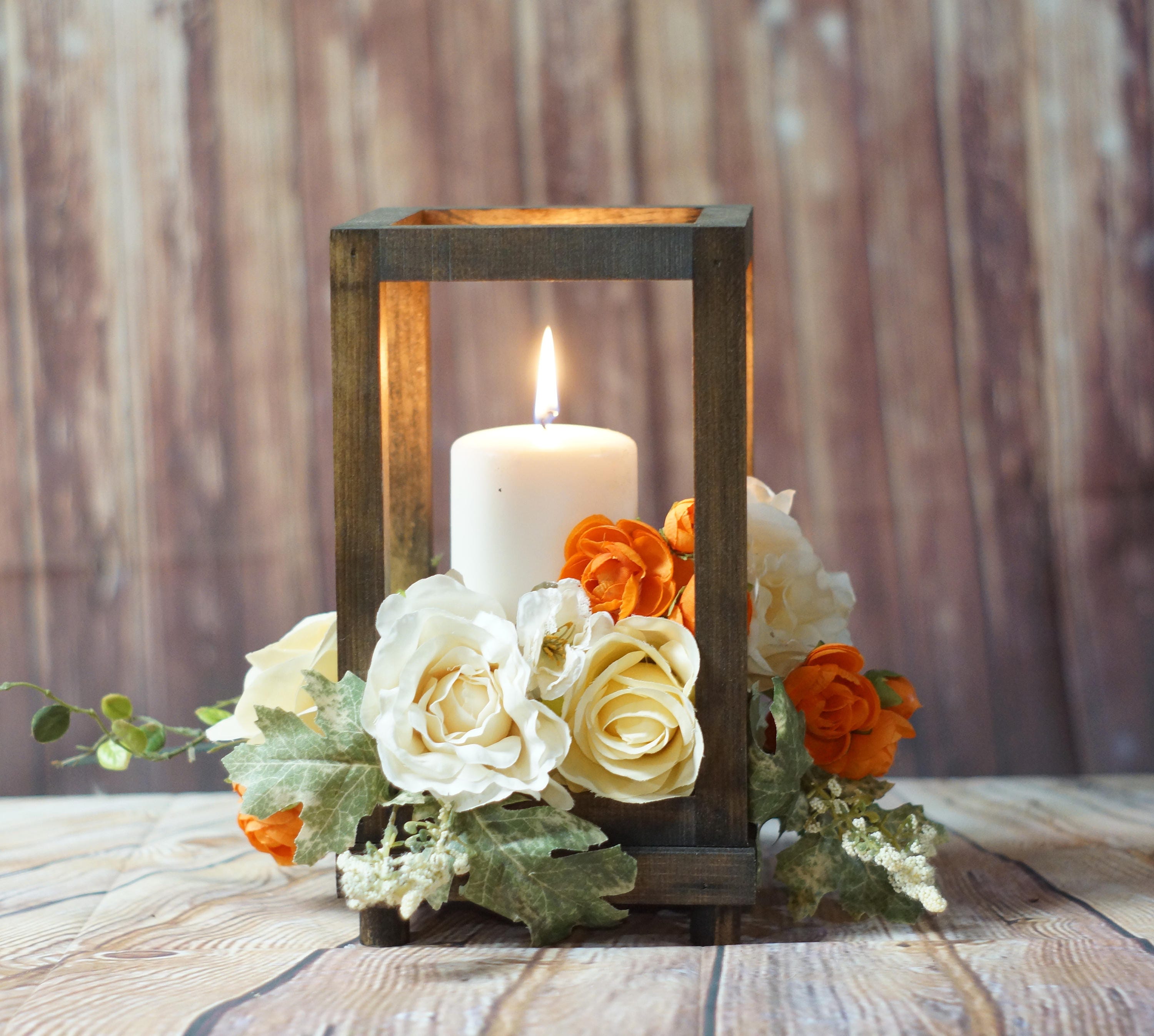 Pallet Wood Rustic Box Centerpieces with Farmhouse Style - Knick of Time  Rustic Wood Centerpiece