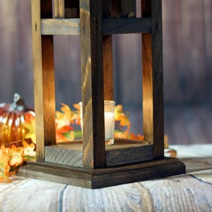 Rustic Wood Candle Lantern, Wedding Lantern, Rustic Lantern, 5th ...