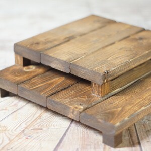 Set of Wood Cake Stands, Rustic Wedding Table Decor, Wood Cake Riser ...