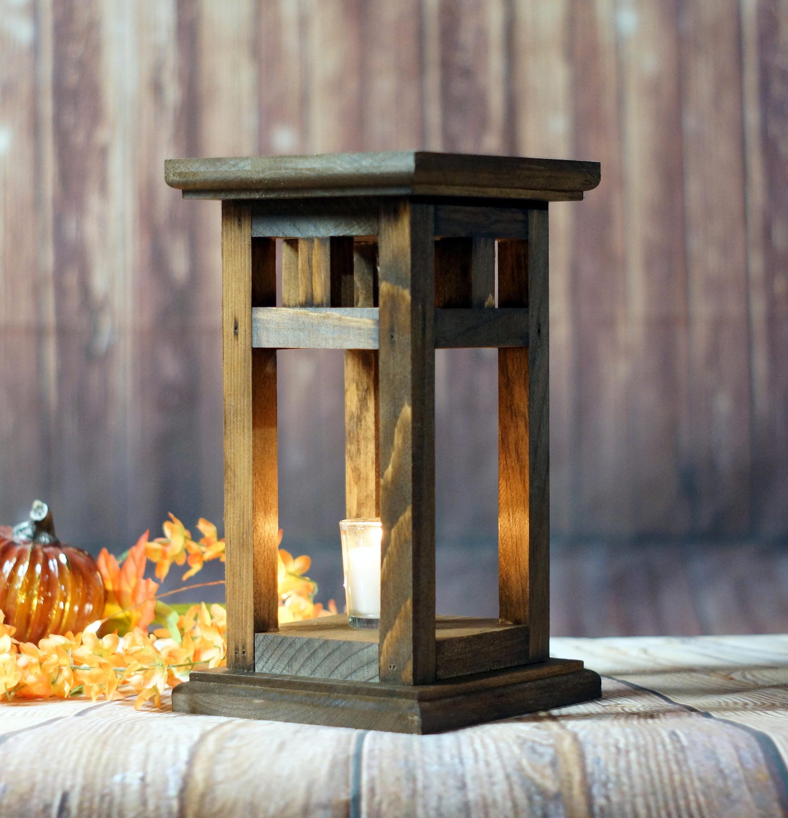 Rustic Wood Candle Lantern wedding lantern rustic lantern | Etsy