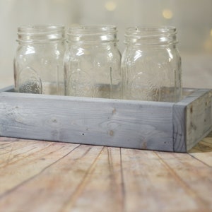 Reclaimed Wood Box Organizer Storage Caddy, Small Apothecary Caddy for Bathroom and Kitchen Organization, Minimalist Rustic, Rack cabinet image 5