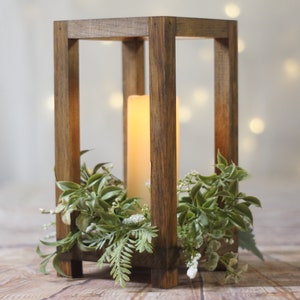 Wood Lantern, Centerpieces for wedding, lantern centerpiece, rustic home decor, wedding center pieces for tables, rustic wedding decor, ETOT