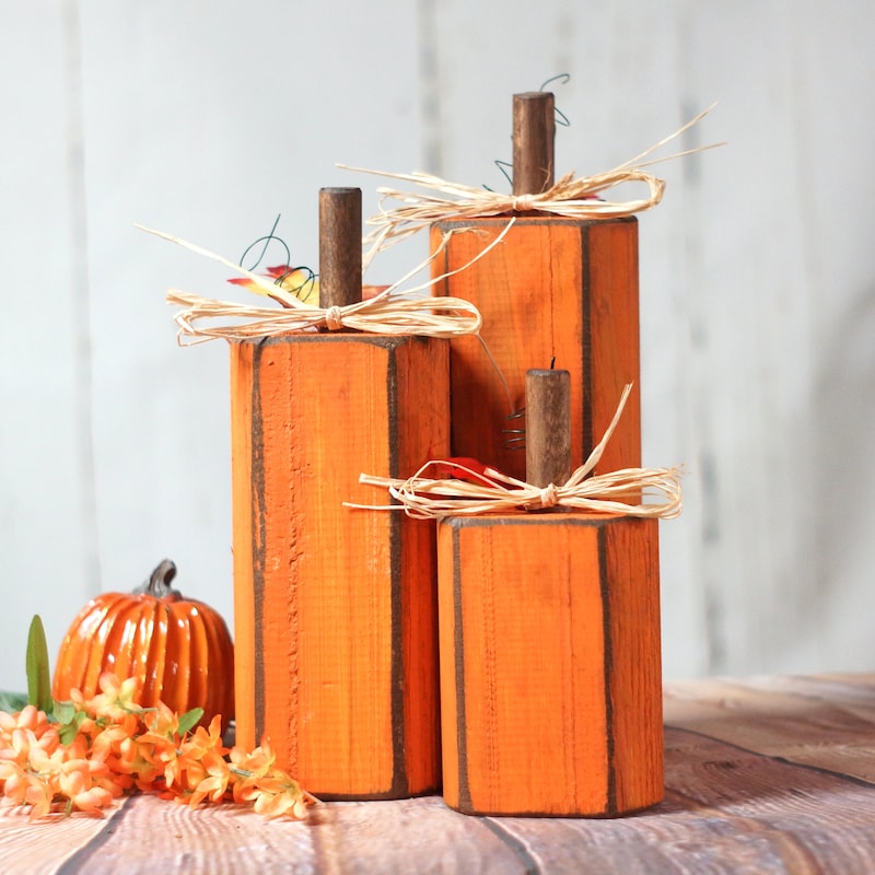 Wooden Halloween Pumpkin - Etsy