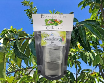 Guanabana (Annona Muricata) Sour Sop Tea Servings, Fine Grit Herb & Extract