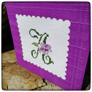 Personnalisé - Broderie faite à la main Carte de note pliée / Cartes de notes florales faites à la main / Cartes de notes vierges / Cartes de vœux vierges / Cartes d’art faites à la main