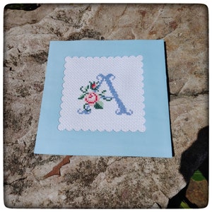 Personnalisé - Broderie faite à la main Carte de note pliée / Cartes de notes florales faites à la main / Cartes de notes vierges / Cartes de vœux vierges / Cartes d’art faites à la main