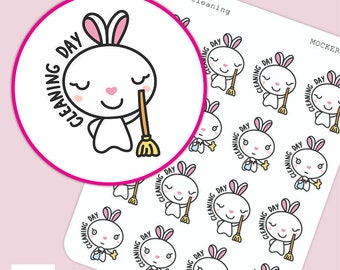 Cleaning Lula Stickers / Planner Stickers