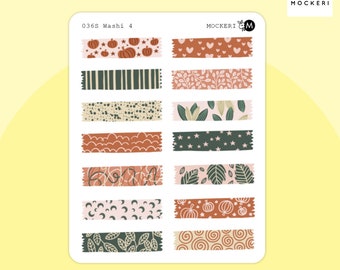 HS605 4th of July Collection Washi and Bottom Washi Planner Stickers HS605 4th of July Collection Washi and Bottom Washi Planner Stickers