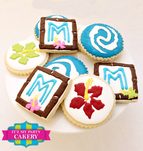 Moana Tropical Cookies- 1 Dozen Il_570xn