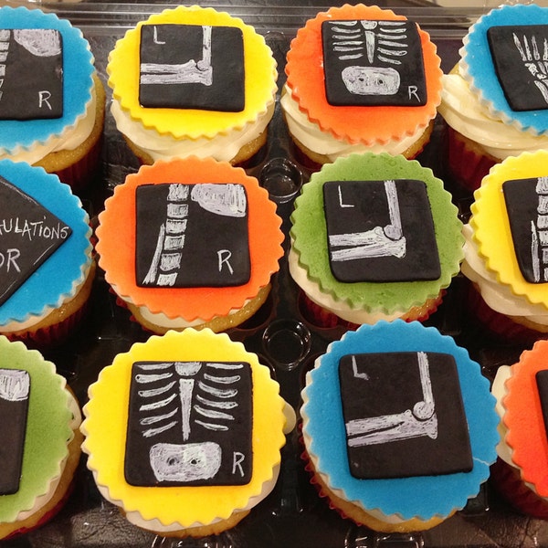 Xray Cupcake Toppers Etsy