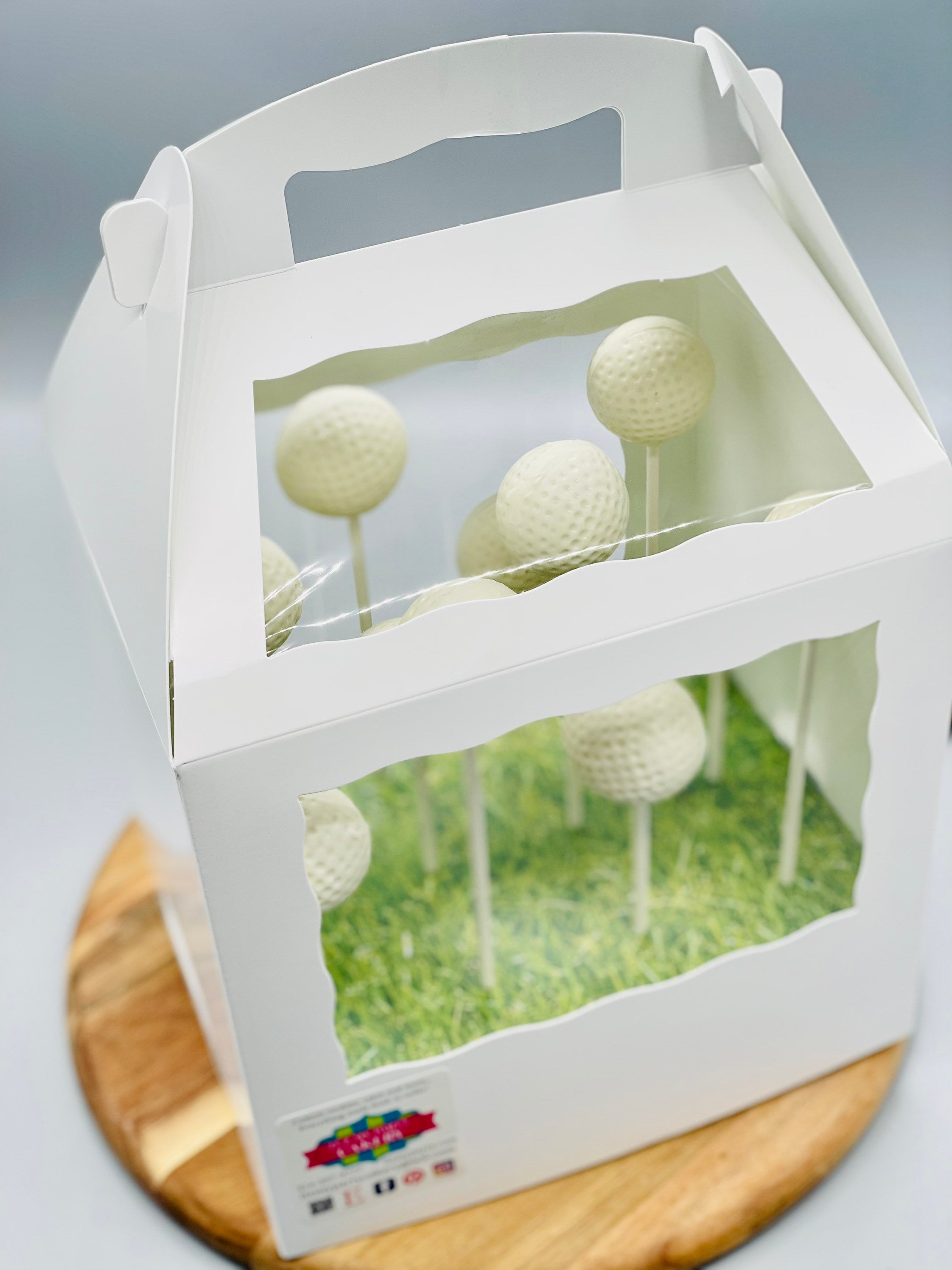 Golf Ball Cake Pops for Father's Day – neverbeenso