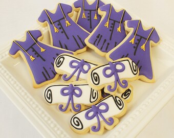 Custom Sugar Cookies / Graduation Cookies (1 Dozen)