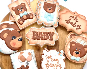 Custom Sugar Cookies / Teddy Bear Cookies- 1 Dozen